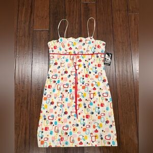 Vintage JANIQUE by KOUROSH Spaghetti Strep Feminine Summer Retro Dress—Size 12